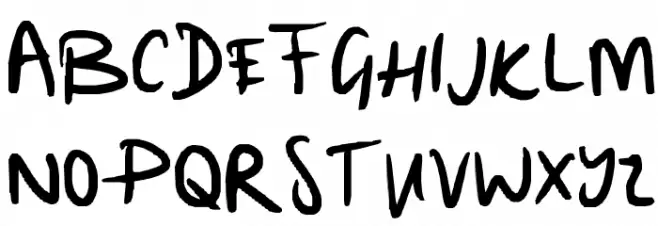 random... Font Litere mari