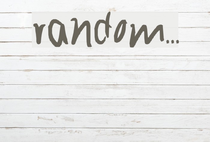 random... Font examples