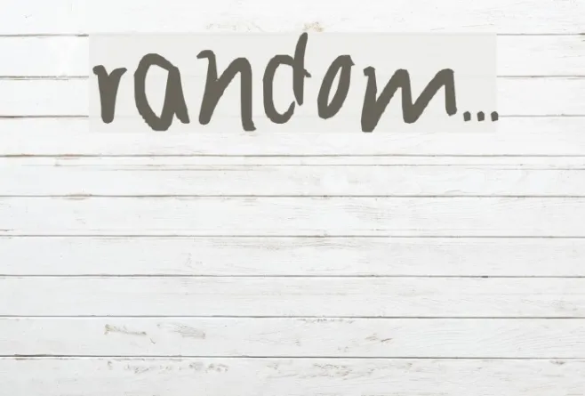 random... Example 1