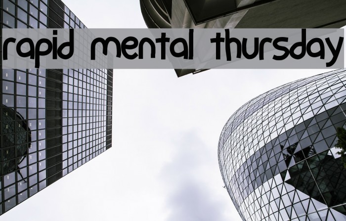 rapid mental thursday फ़ॉन्ट examples