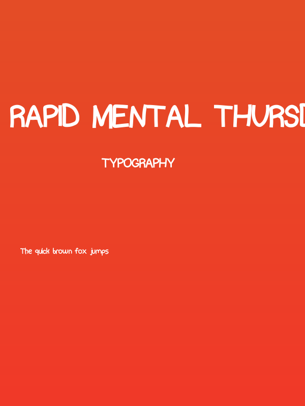 rapid mental thursday Poster