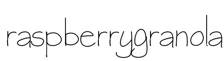 raspberrygranola  Free Fonts Download
