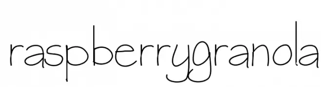 raspberrygranola  Descarca Fonturi Gratis