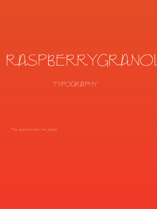 raspberrygranola Poster