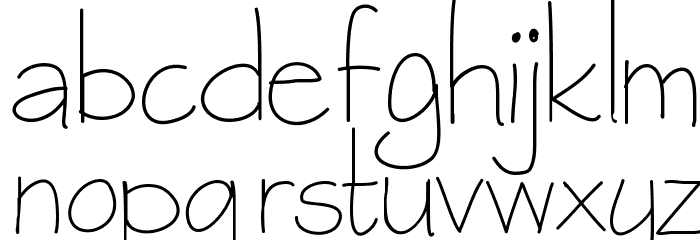 raspberrygranola Font LOWERCASE