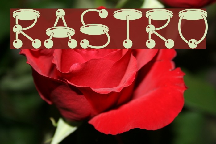 rastro Шрифта examples