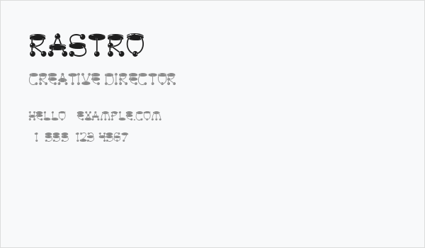 rastro Business Card