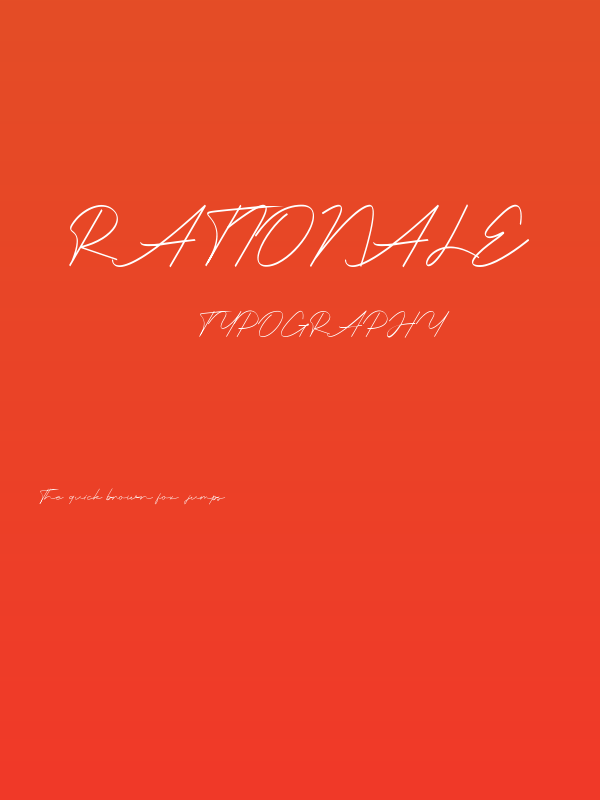 rationale Poster