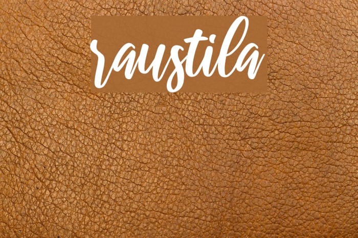 raustila Font examples