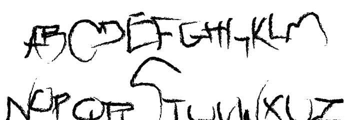 raw Font LOWERCASE