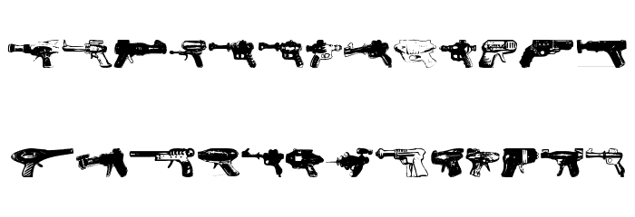 rayguns Font LOWERCASE
