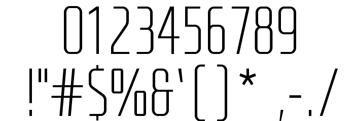RBNo2-Light-Alternative Font OTHER CHARS