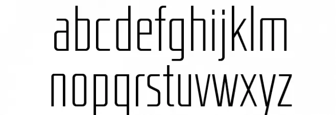 RBNo2-Light-Alternative Caratteri MINUSCOLO