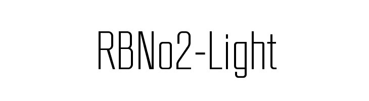 RBNo2-Light  Free Fonts Download