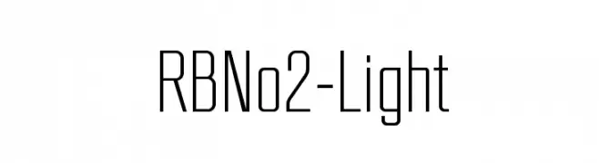 RBNo2-Light  Fuentes Gratis Descargar