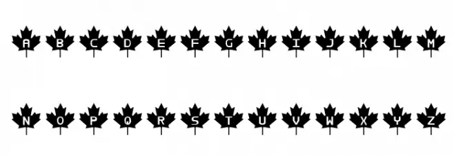 RCMP Schriftart Groß