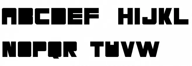 RCN Font UPPERCASE