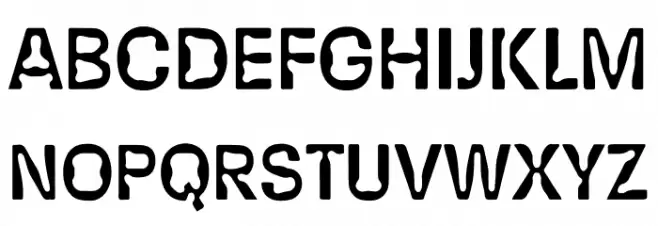 RD - Coarse Шрифта ВЕРХНИЙ