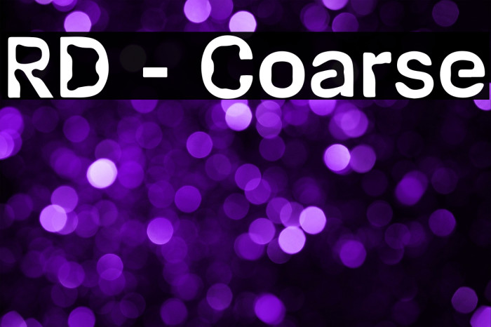 RD - Coarse Example 2