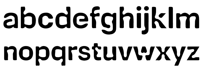 RD - Coarse Font LOWERCASE