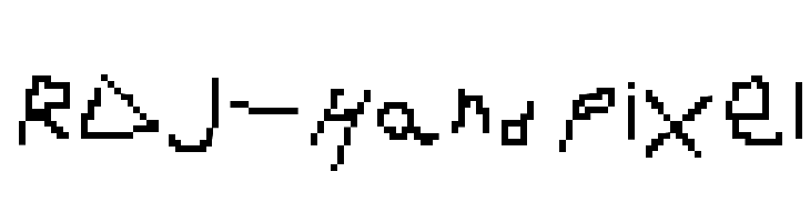 RDJ-Hand Pixel  font caratteri gratis
