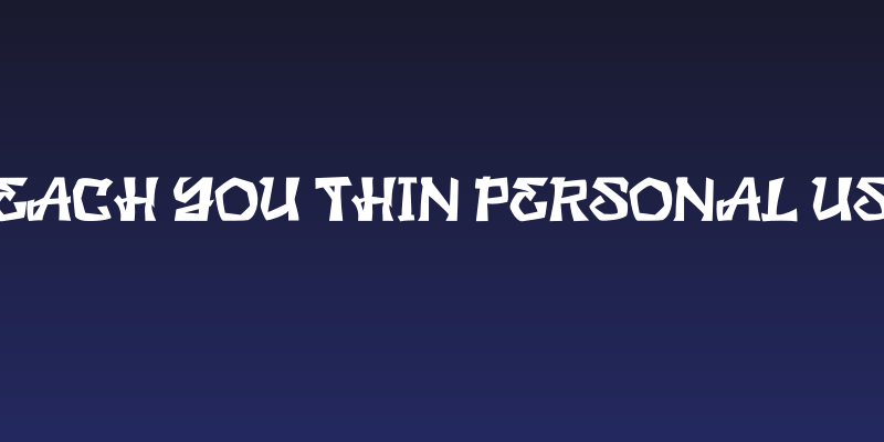 REACH YOU Thin PERSONAL USE Social Header