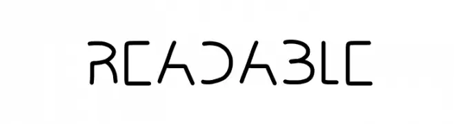 READABLE  免费字体下载