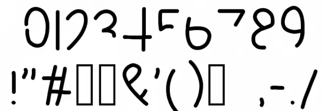 READABLE Font OTHER CHARS