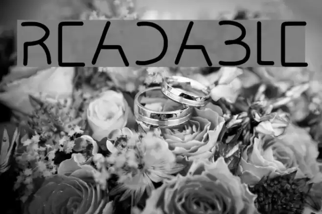 READABLE Font examples