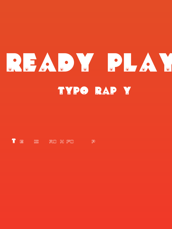 READY PLAYER FONTE Poster