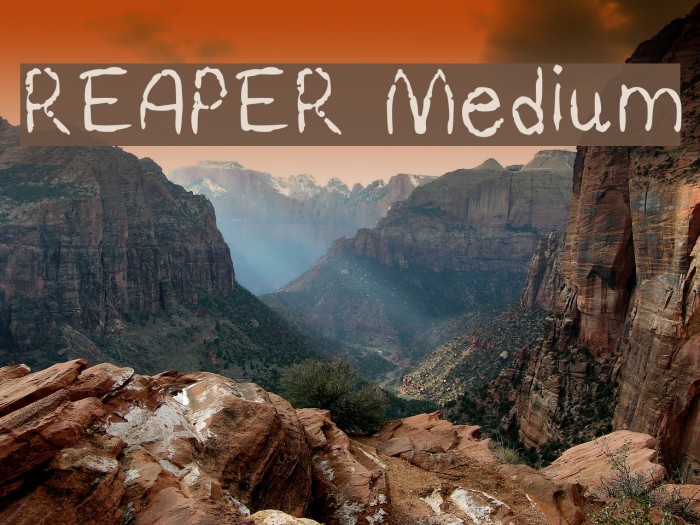REAPER Medium Font examples