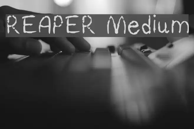 REAPER Medium Font examples
