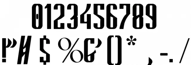 REBA Font OTHER CHARS