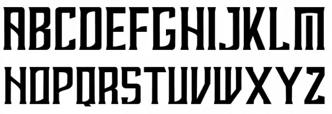 REBAHAN Schriftart Groß