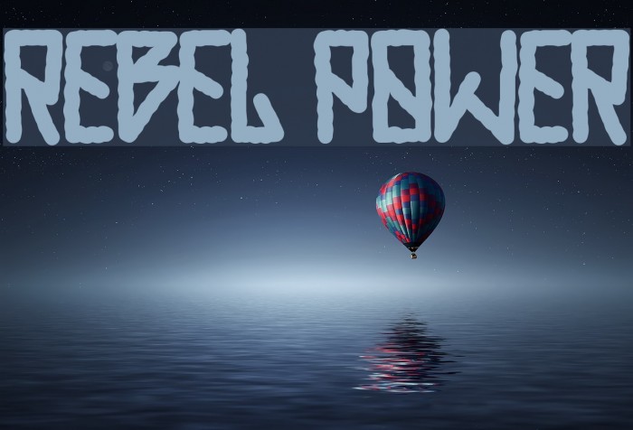 REBEL POWER Font examples