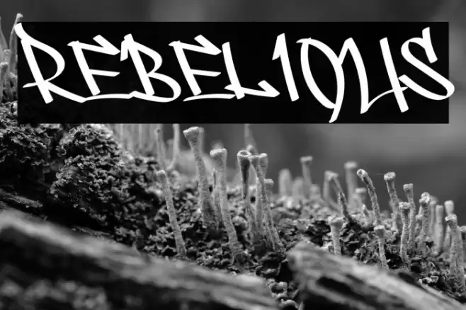 REBELIOUS Font examples
