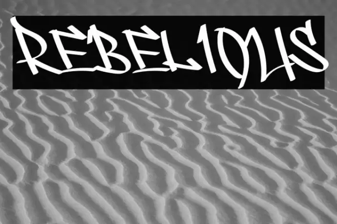 REBELIOUS Font examples