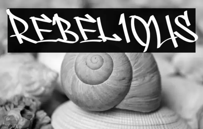 REBELIOUS Font examples