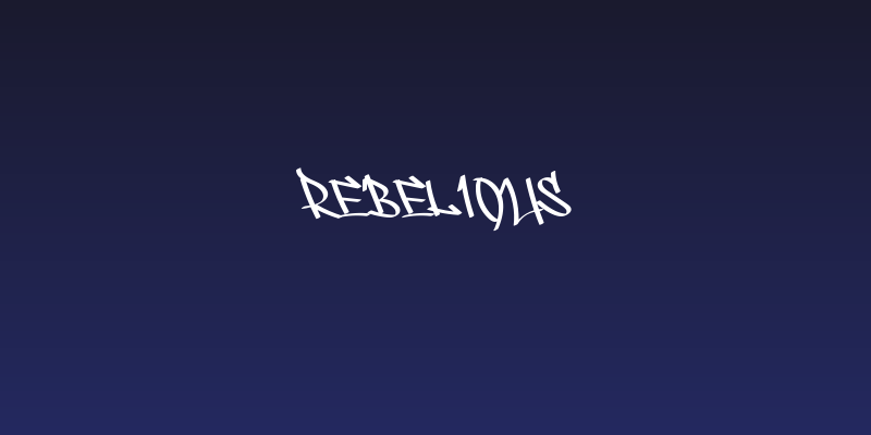 REBELIOUS Social Header