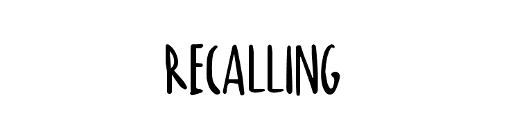 RECALLING  Free Fonts Download