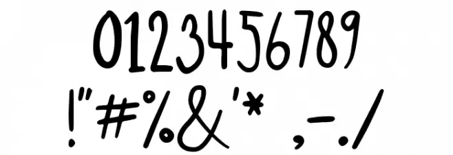 RECALLING Font OTHER CHARS