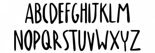 RECALLING Font UPPERCASE