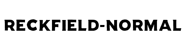 RECKFIELD-NORMAL  Frei Schriftart Herunterladen