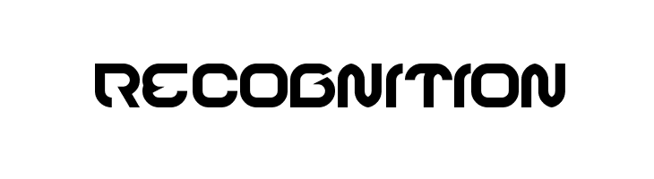 RECOGNITION Font