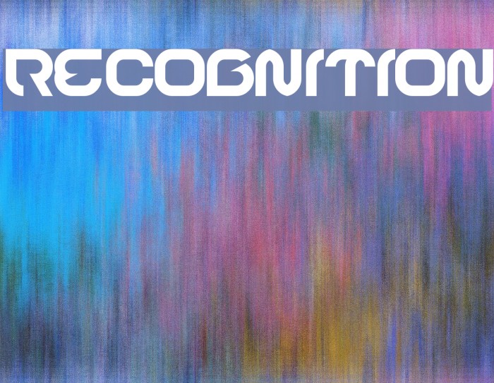 RECOGNITION Font examples