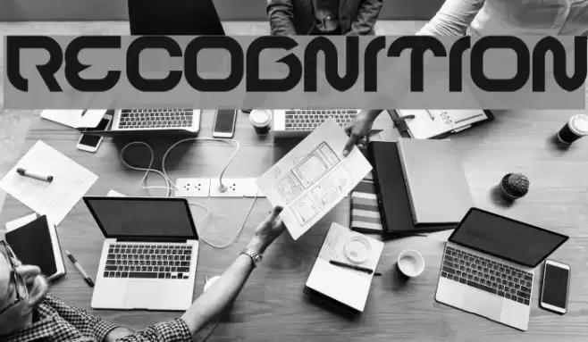 RECOGNITION Font examples