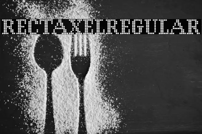 RECTAXELRegular Font examples