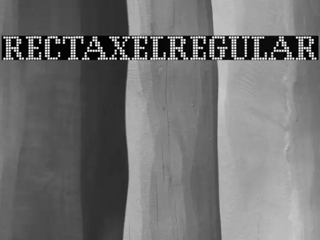 RECTAXELRegular Font examples