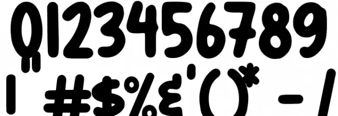 RED BURGER Font OTHER CHARS