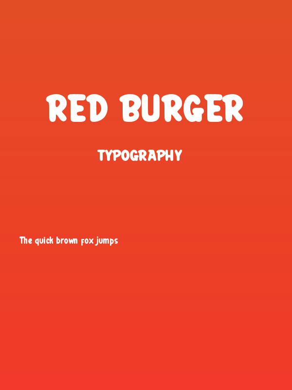 RED BURGER Poster